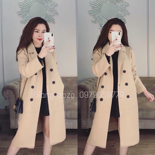 Áo dạ dáng dài hàn quốc [CLIP,ẢNH THẬT ] | BigBuy360 - bigbuy360.vn