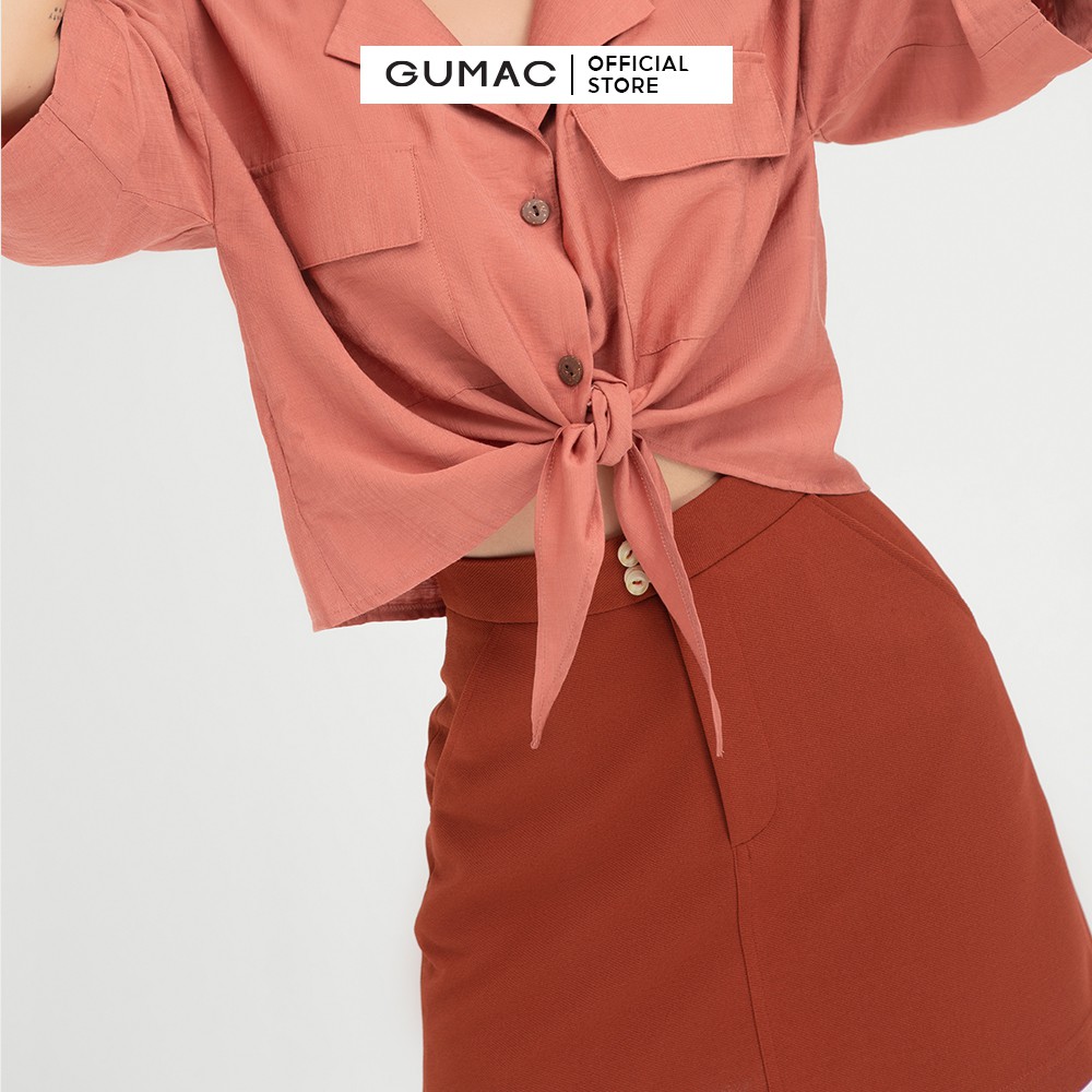 Chân váy nữ dáng A cơ bản GUMAC VB407 | BigBuy360 - bigbuy360.vn