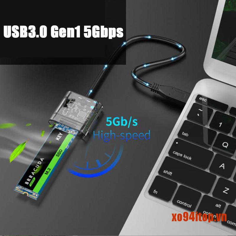 Bộ Chuyển Đổi M2 Ssd Case Sata Chassis M.2 Sang Usb 3.0 Ssd Adapter For Ngff Sata / B