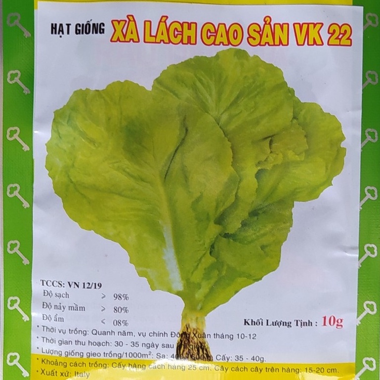 Hạt Giống Cải Xà Lách, Xuất xứ ITALY (gói 10g)