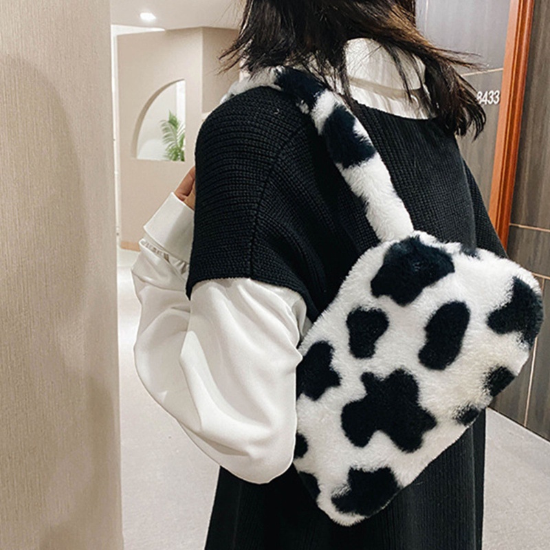 Túi Xách Lông Xù Thời Trang Xinh Xắn Dành Cho Nữ