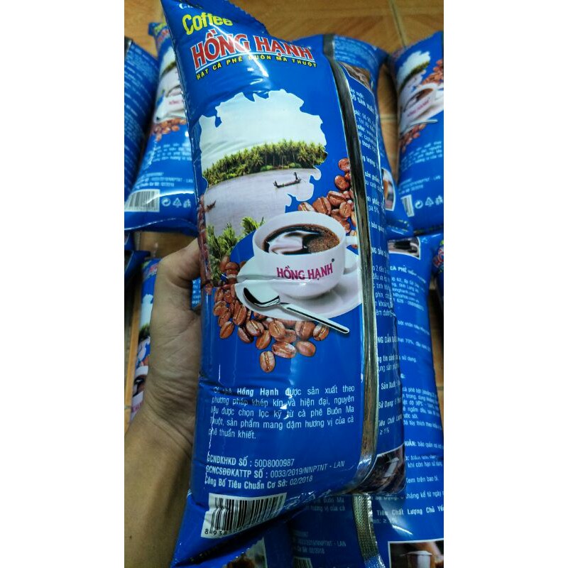1kg cà phê Hồng Hạnh bao bì màu xanh