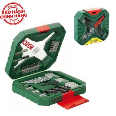 Bộ mũi khoan và vặn vít X-Line 34 chi tiết Bosch 2607010608 [CAM KẾT CHÍNH HÃNG]