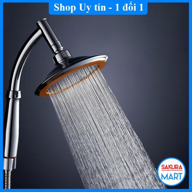 Vòi sen tăng áp INOX 304 LK2020, trọn bộ vòi sen tăng áp bát lớn kiểu dáng sang trọng, tăng áp lực nước 300% ⚡Bảo hành