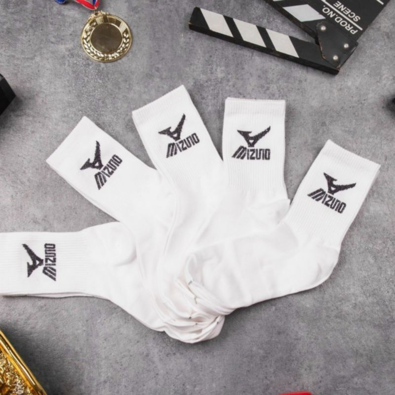 Tất dệt kim thể thao cổ lửng Trắng