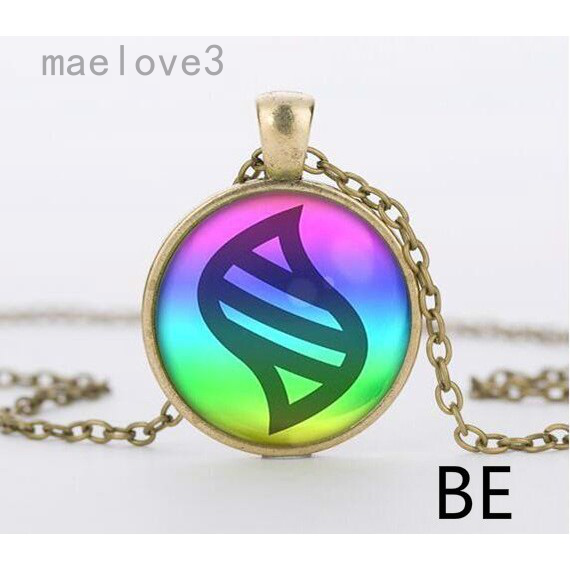 Maelove3 Dây chuyền mặt tròn đính đá Cabochon phong cách Pokemon Go