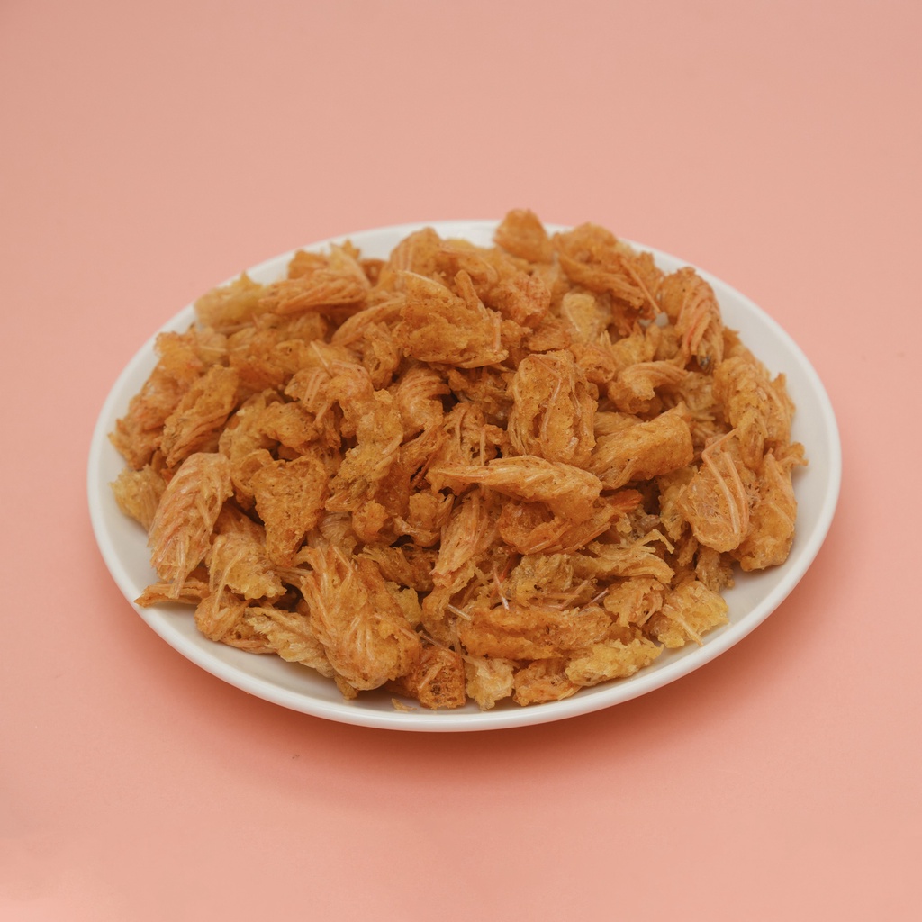 Đầu Tôm chiên giòn Phi Long, snack ăn vặt giòn, thơm, ngon, đầu tôm vị cay, vị tự nhiên