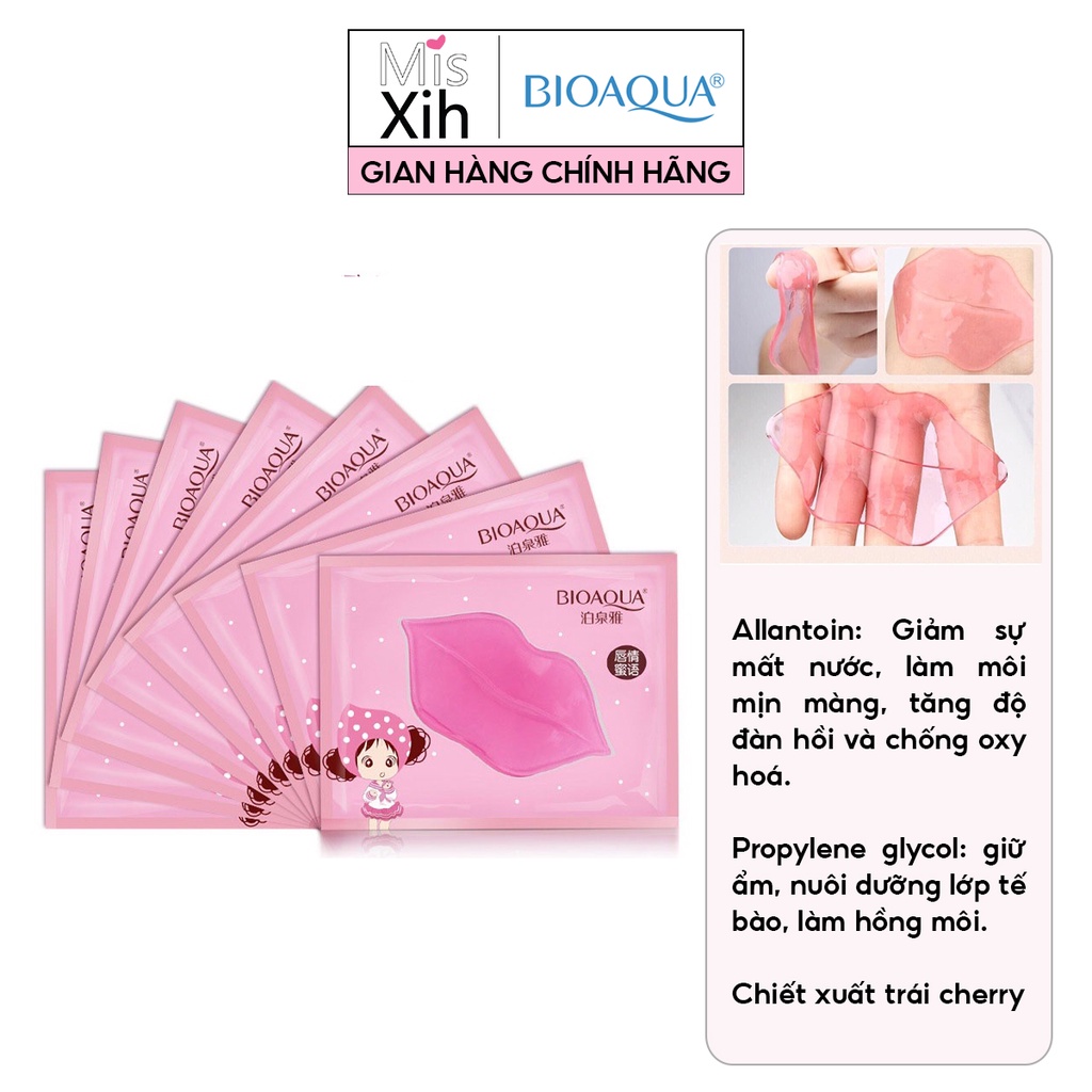 Mặt nạ môi Bioaqua giảm thâm môi dưỡng môi - Miss Xinh