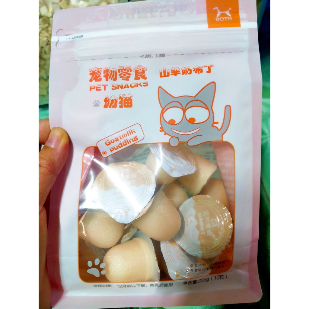 Pudding sữa dê cho mèo - gói 225gr (15 viên)