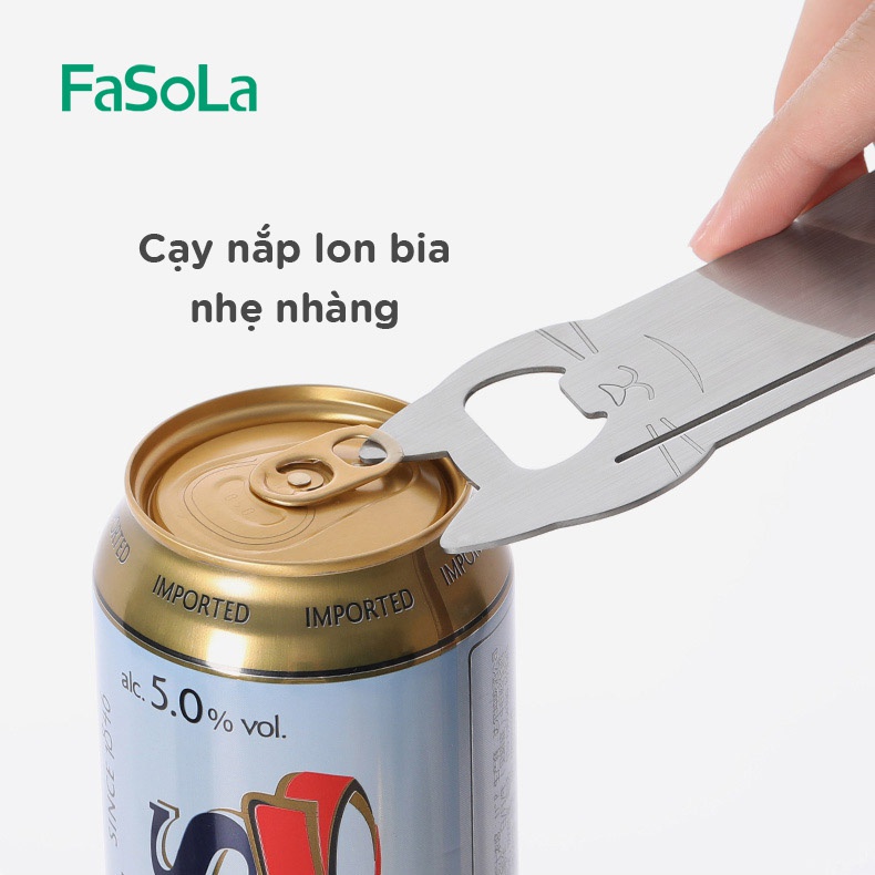 Đồ khui nắp chai, đồ hộp, lon bia, nước ngọt, túi thực phẩm FASOLA FSLSH-135