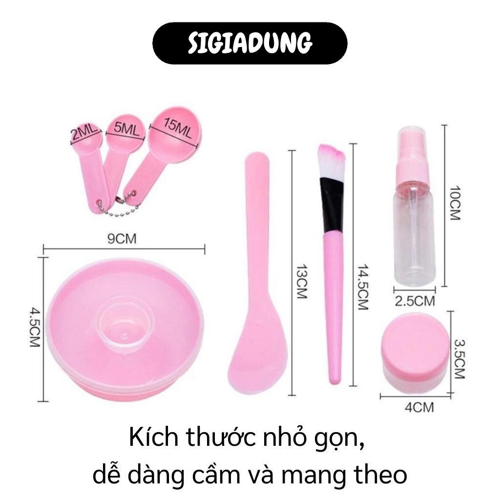 [SGD] Dụng Cụ Trộn Mặt Nạ - Bộ 9 Món Bát Trộn Đắp Mask Gồm Bát, Que, Chổi Cọ Và Thìa Đong 6279