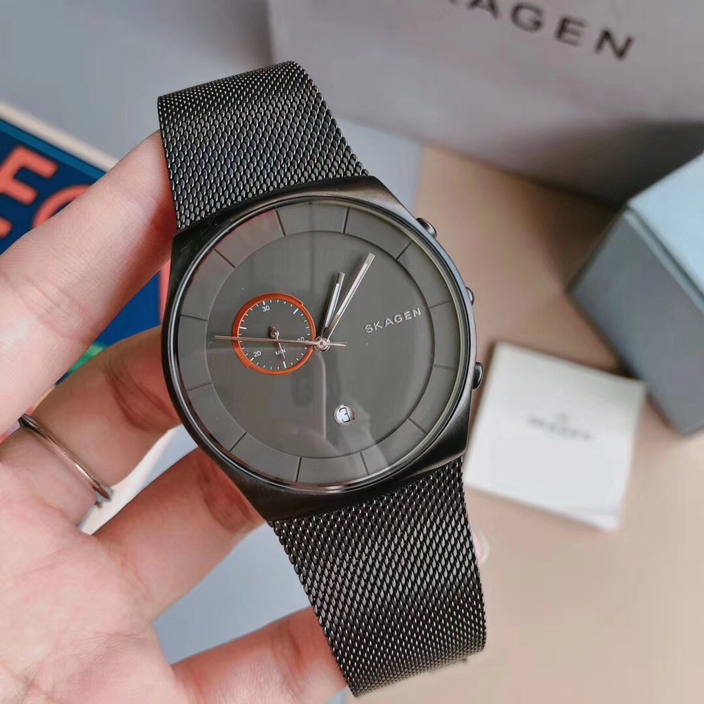 Đồng Hồ Nam Skagen Havene SKW6186 , Màu Đen , Fullbox Hãng