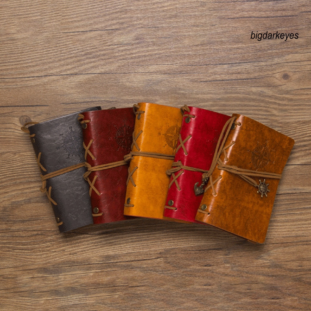 Sổ Tay Ghi Chú Bằng Da Giả Đa Năng Phong Cách Cổ Điển