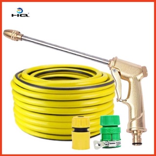 Rửa xe tưới cây Bộ dây và vòi xịt tăng áp lực nước 300% loại 25m cút nhựa,nối nhựa 206701-3