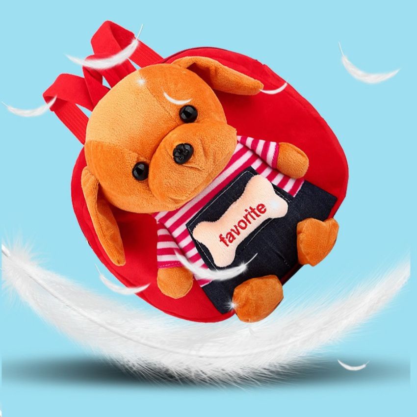 Balo học sinh đi học mầm non thú bông đáng yêu với nhiều màu sắc lựa chọn cho bé, chất vải bông tuyết mềm mịn BL026