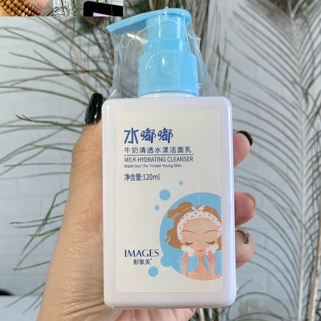 Sữa rửa mặt Làm sạch sâu - Cấp nước - Dưỡng ẩm sâu Images Milk Hydrating Cleanser 120ml