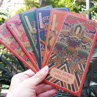 (Set 12 chiếc) Lì xì hoa văn Đại Việt