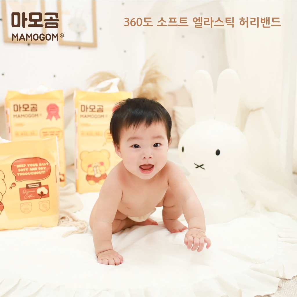 Tã/ Bỉm MAMOGOM hữu cơ cao cấp công nghệ Hàn Quốc dán/ quần đủ size S62/M52/M48/L44/XL40/XXL38