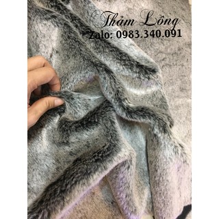 Thảm lông chụp hình Xám ngắn