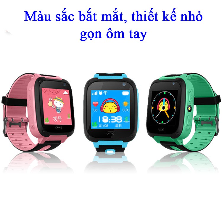 Đồng hồ định vị trẻ em Q20 có Tiếng Việt, Chụp ảnh camera HD, Có đèn pin, mẫu mới 2018