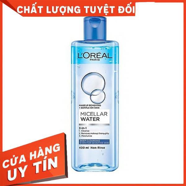 [Hàng Chính Hãng] Nước tẩy trang - Dầu tẩy trang Loreal - L'Oreal Paris 3-in-1 Micellar Water 400ml