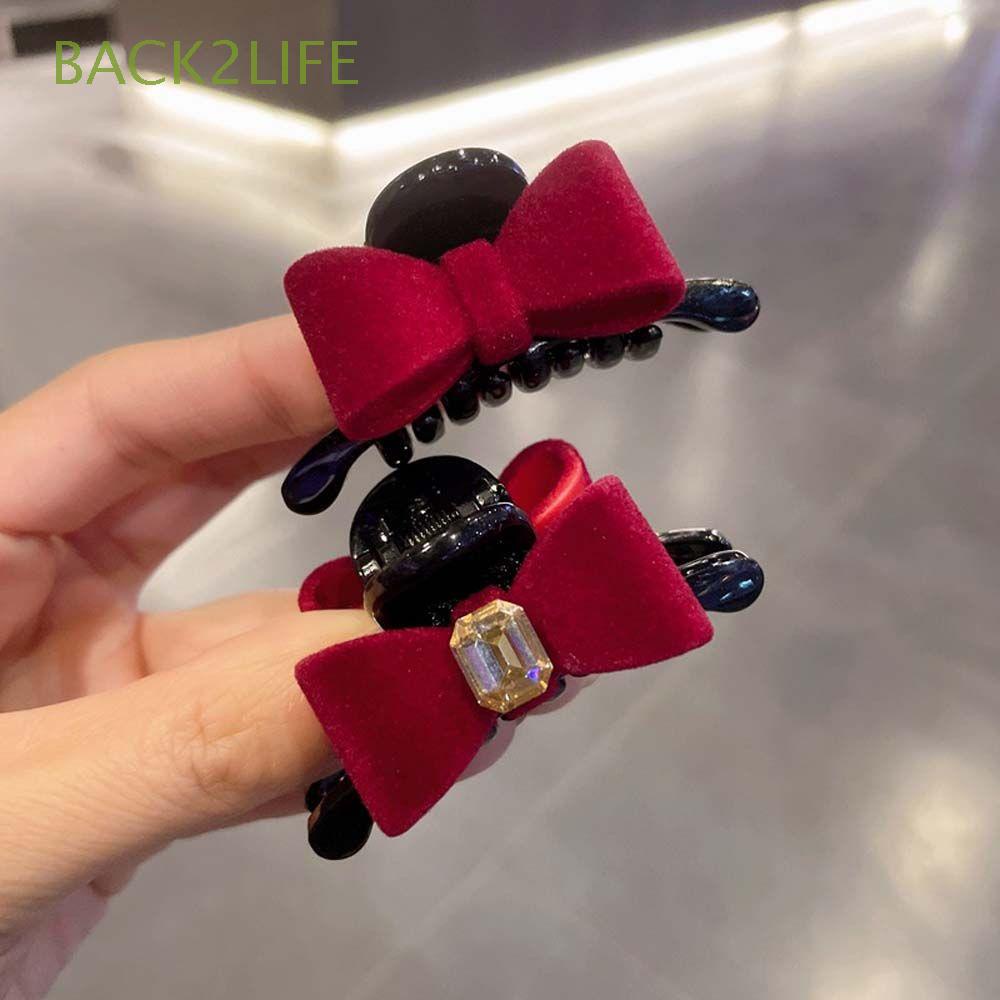 Kẹp tóc nơ bằng nhung phong cách Hàn Quốc thời trang cho bé gái 2LIFE