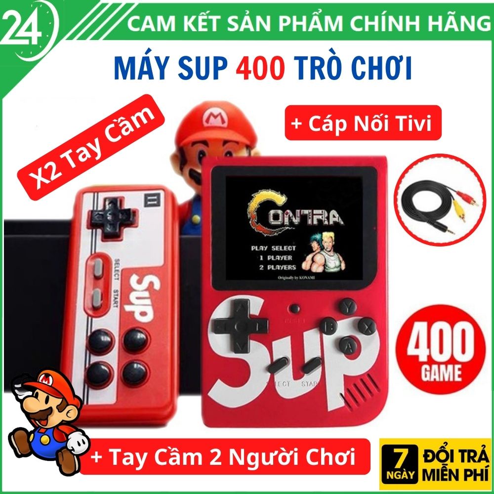 Máy Chơi Game Cầm Tay Sup 400 Trò - Kèm Tay Cầm Chơi Game 2 Người - Bảo  Hành 1 Đổi 1 | Shopee Việt Nam