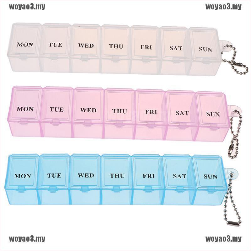 (Hàng Mới Về) Hộp Đựng Thuốc 7 Ngày Tiện Dụng