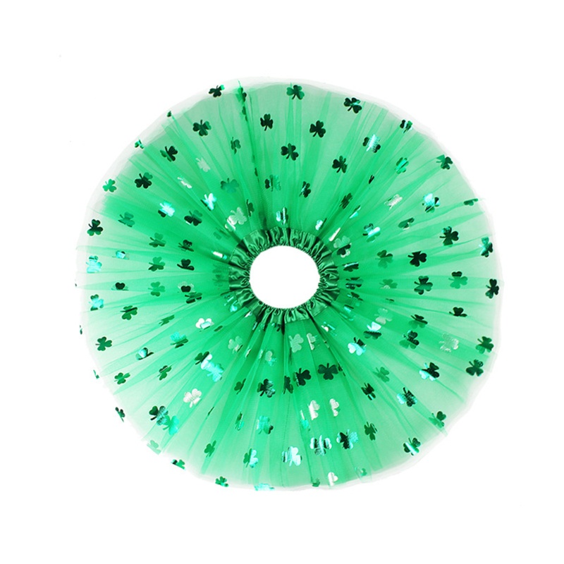 Xiangbao Saint Patrick Set Trang Phục Gồm Chân Váy Tutu Và Vòng Cổ Giữ Ấm Cánh Tay