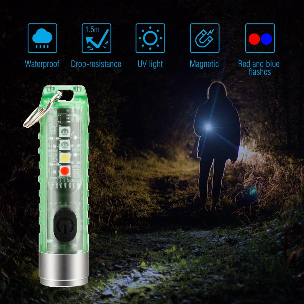 Móc khóa đèn LED di động đa chức năng S11 với các hạt đèn cổng Type-C 400 lumen có thể sạc lạiđèn điện | BigBuy360 - bigbuy360.vn