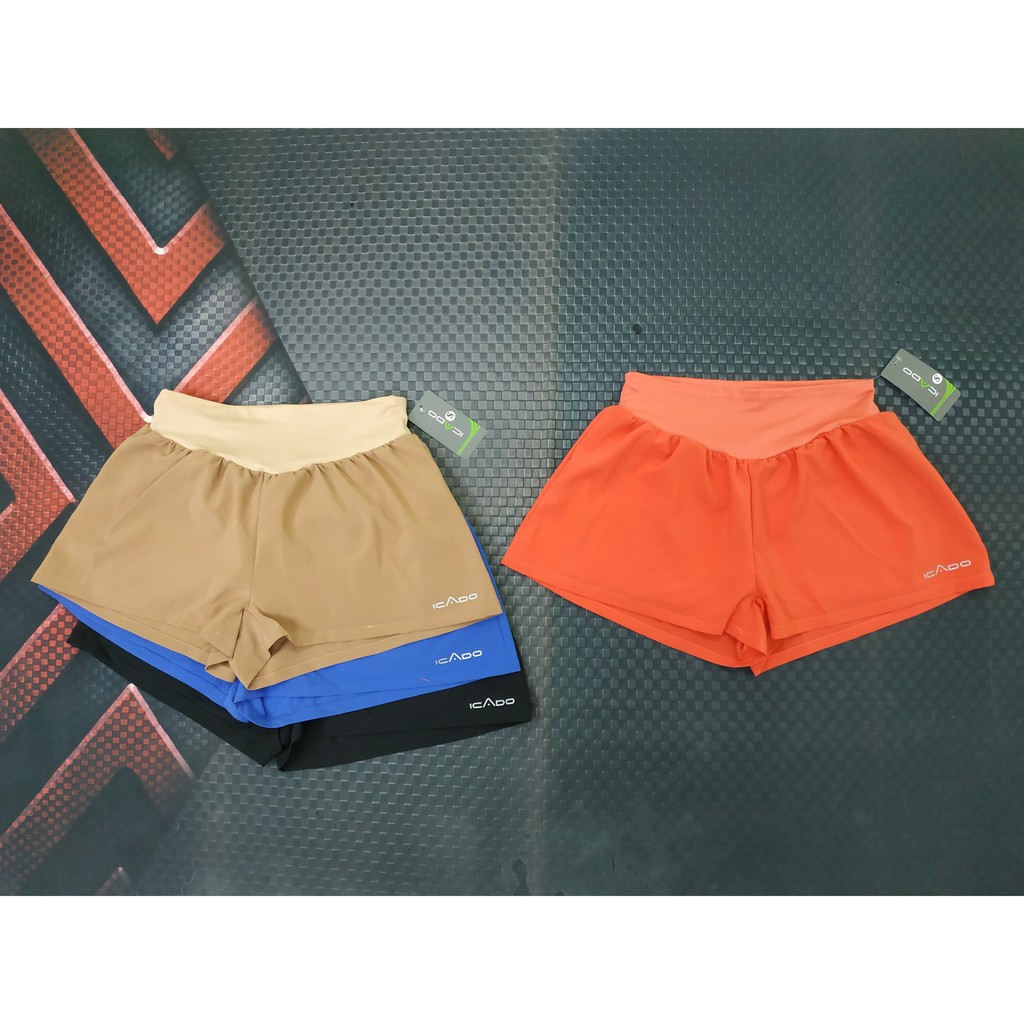 Quần Short 2 Lớp Tập Gym Yoga Nữ Icado AT3