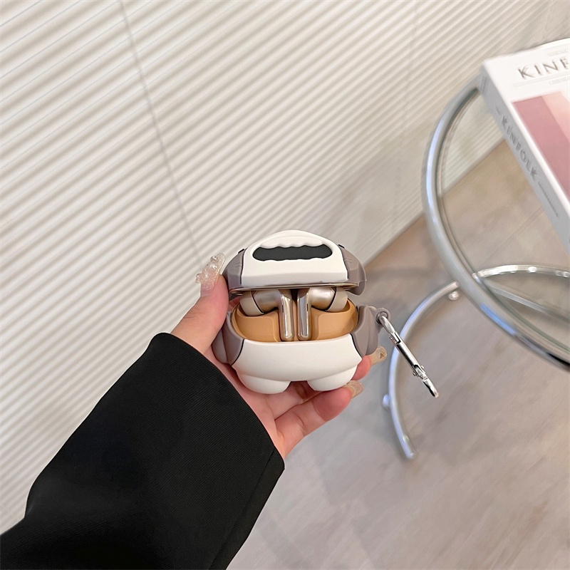 Vỏ Bảo Vệ Hộp Sạc Tai Nghe bluetooth Không Dây Xiaomi Mi Buds 4 Pro Bằng Silicon Mềm Hình Cá Mập 3D Dễ Thương