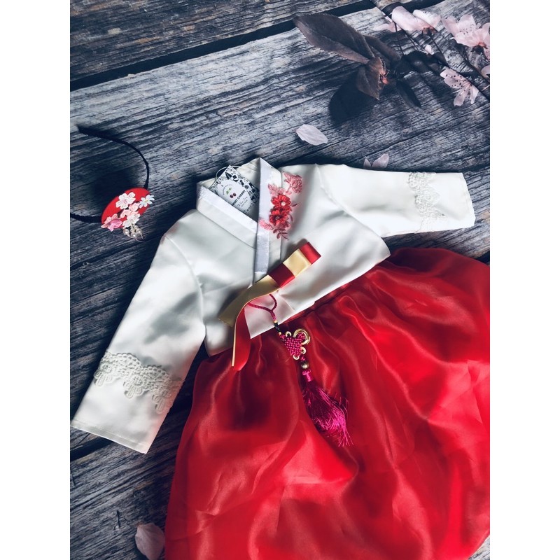 Hanbok cho bé ảnh thật kèm bờm . bộ thứ 2