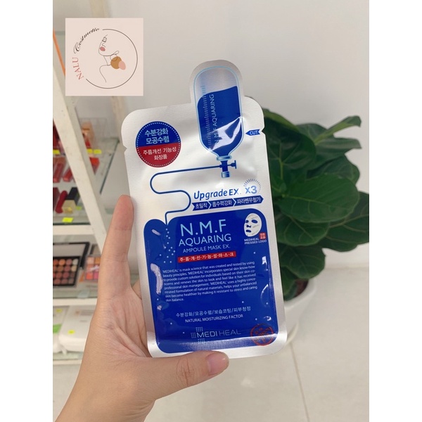 Mặt Nạ Mediheal Essential Teatree Tea Tree / Vita / Placenta / Collagen / Aquaring Cấp Nước NMF Xanh Dương