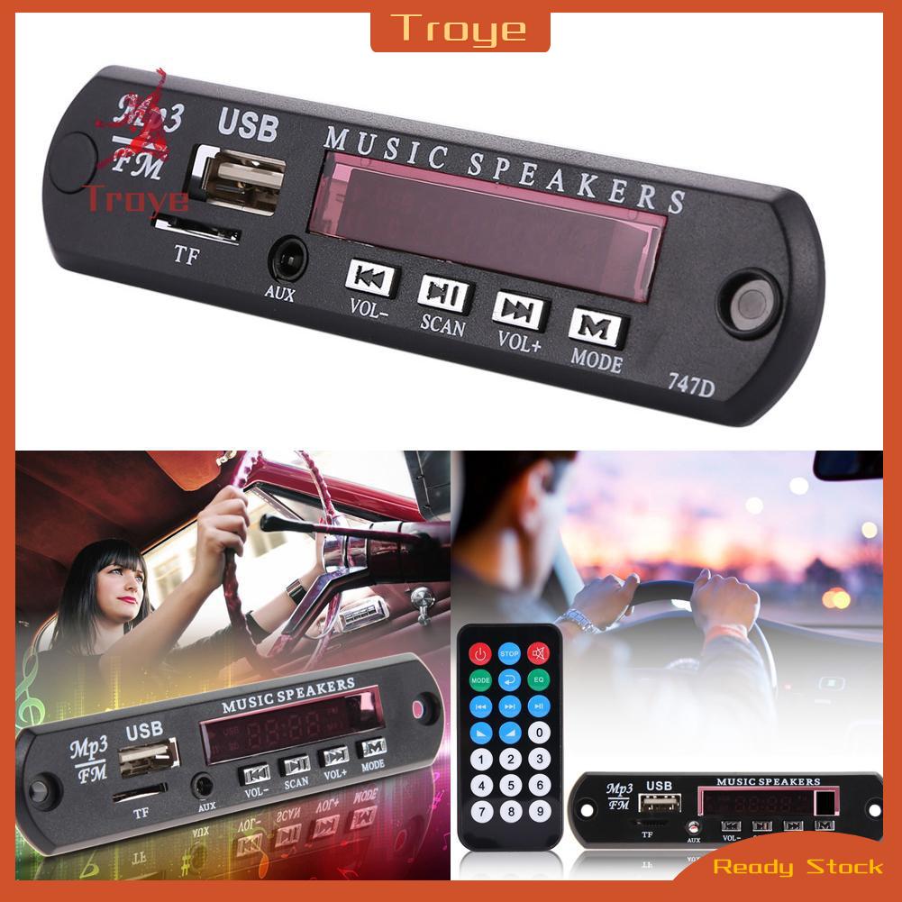 Bảng Mạch Giải Mã Âm Thanh Mp3 Wma 12v Usb Tf Fm Cho Xe Hơi