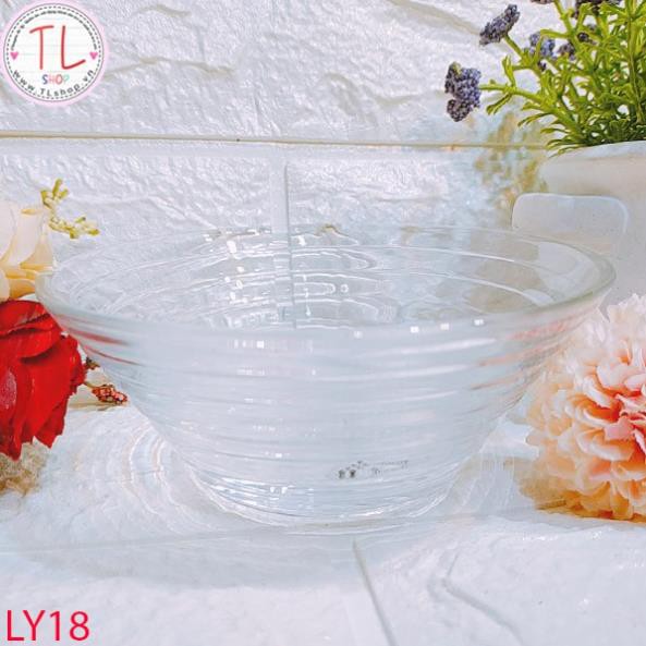 Chén - Chén trong có sọc ngang – Chén thủy tinh trong – Đồ gia dụng