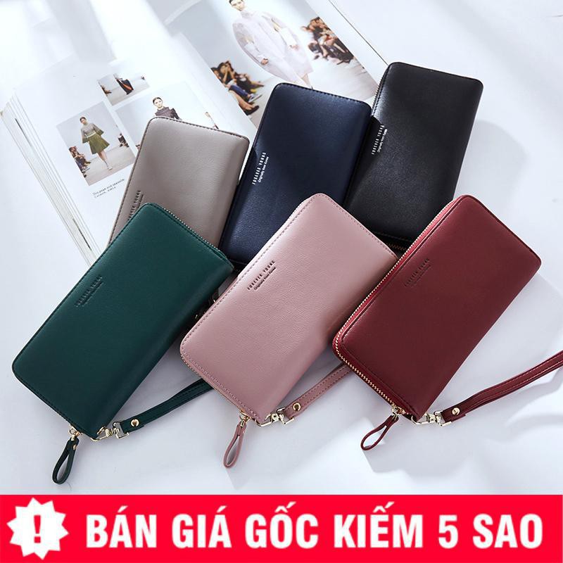 Ví Nữ 💖FREESHIP💖 Ví Cầm Tay Nữ Chất Da Cao Cấp - Đựng Vừa Điện Thoại (VDD-18)