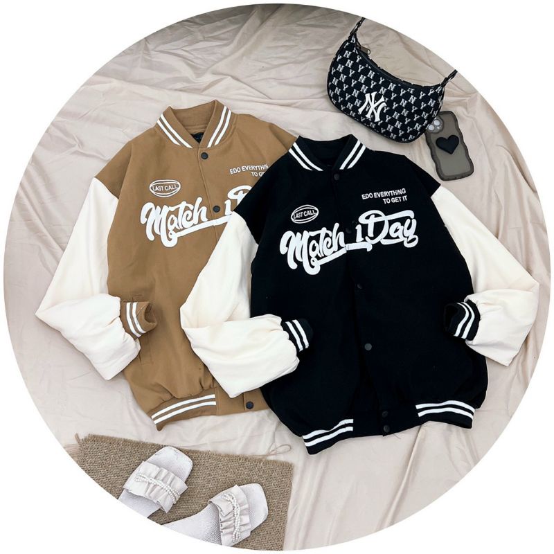 Khoác bomber da lộn QC 2 lớp lót dù - ảnh thật