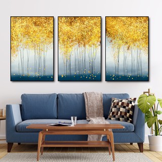 [HCM] Tranh treo tường canvas lá vàng nghệ thuật decor trang trí phòng khách và phòng ngủ có khung cao cấp khổ lớn 40x60