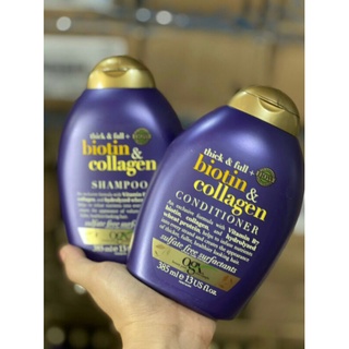 Cặp dầu gội xả chống rụng tóc Biotin & Collagen 385 ml
