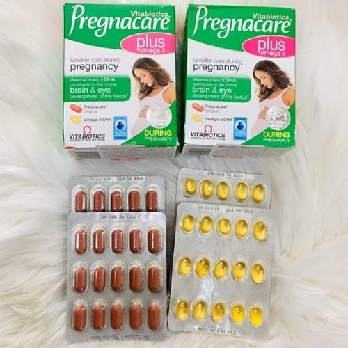 Vitamin cho bà bầu Pregnacare Plus Omega 3, 56v