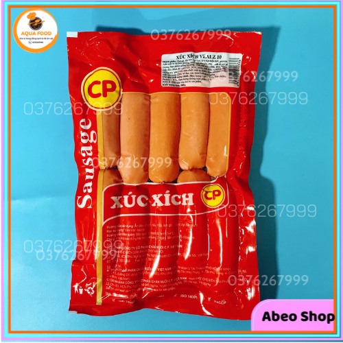 Xúc xích Vealz Sausage C.P 500g, xúc xích CP dùng chiên, nướng, ăn vặt, thả lẩu thơm ngon tiện lợi