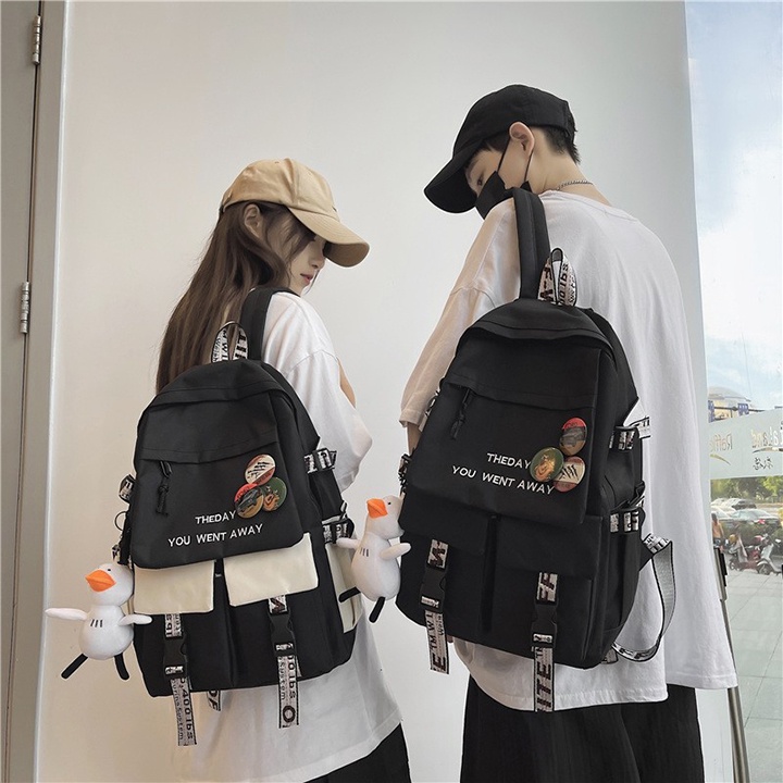 Balo học sinh cấp 2, cấp 3 thời trang cho nam &amp; nữ chống nước size 42cm ( không kèm phụ kiện ) BALO-571