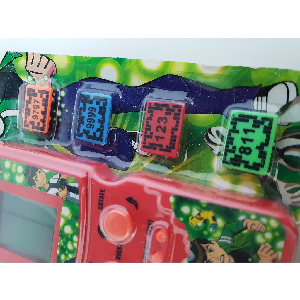 Máy chơi điện tử xếp hình kèm 4 thẻ + tai nghe