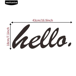 Sticker kiểu chữ Hello dán tường trang trí
