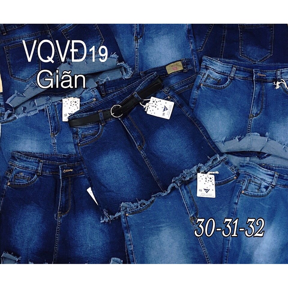 Quần Váy Jean Size Lớn Co Giãn VQVD19 Size 30-35