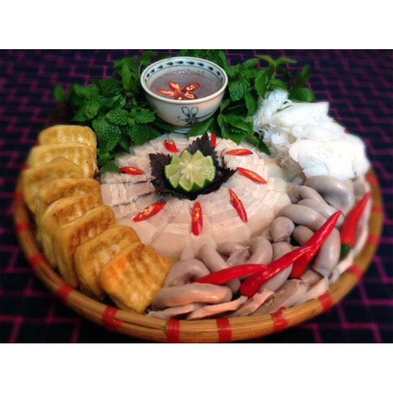 Mẹt tre 40cm đựng set ăn 4 người