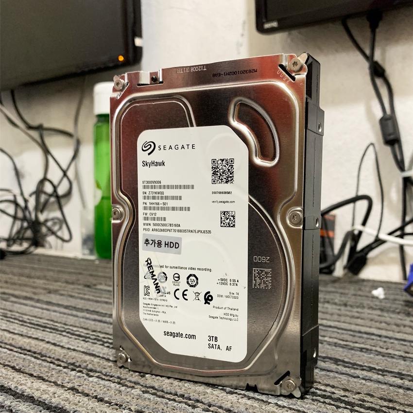 Ổ cứng HDD 3.5&quot; SEAGATE 3TB Chuyên dùng cho đầu thu camera, PC để bàn - Bảo hành chính hãng 24 tháng