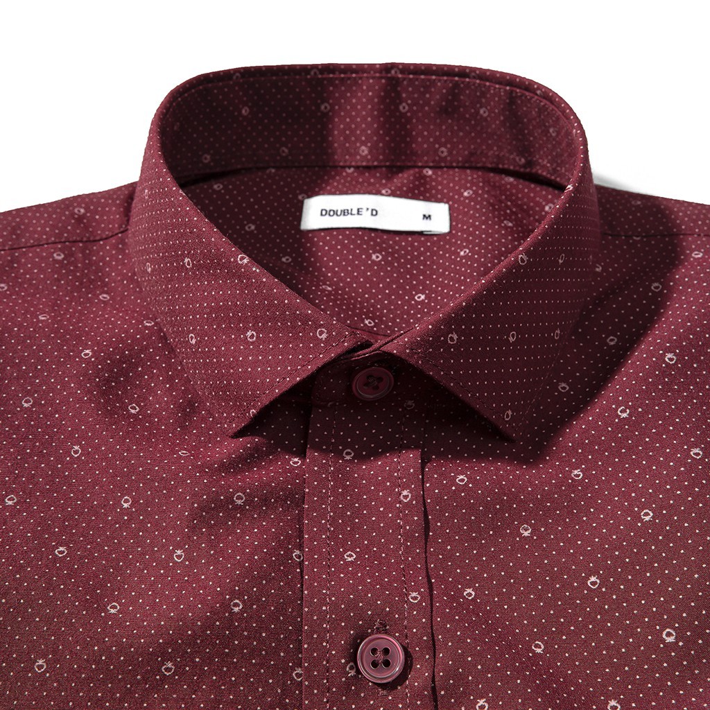 Áo sơ mi nam DOUBLE'D tay dài cổ bẻ họa tiết SHT | BigBuy360 - bigbuy360.vn
