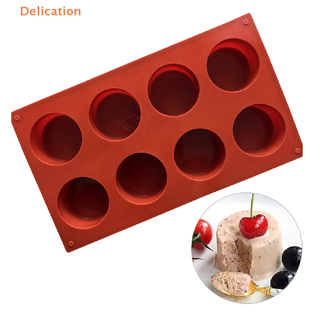 Khuôn Silicone 8 Lỗ Làm Bánh / Chocolate / Pudding DIY